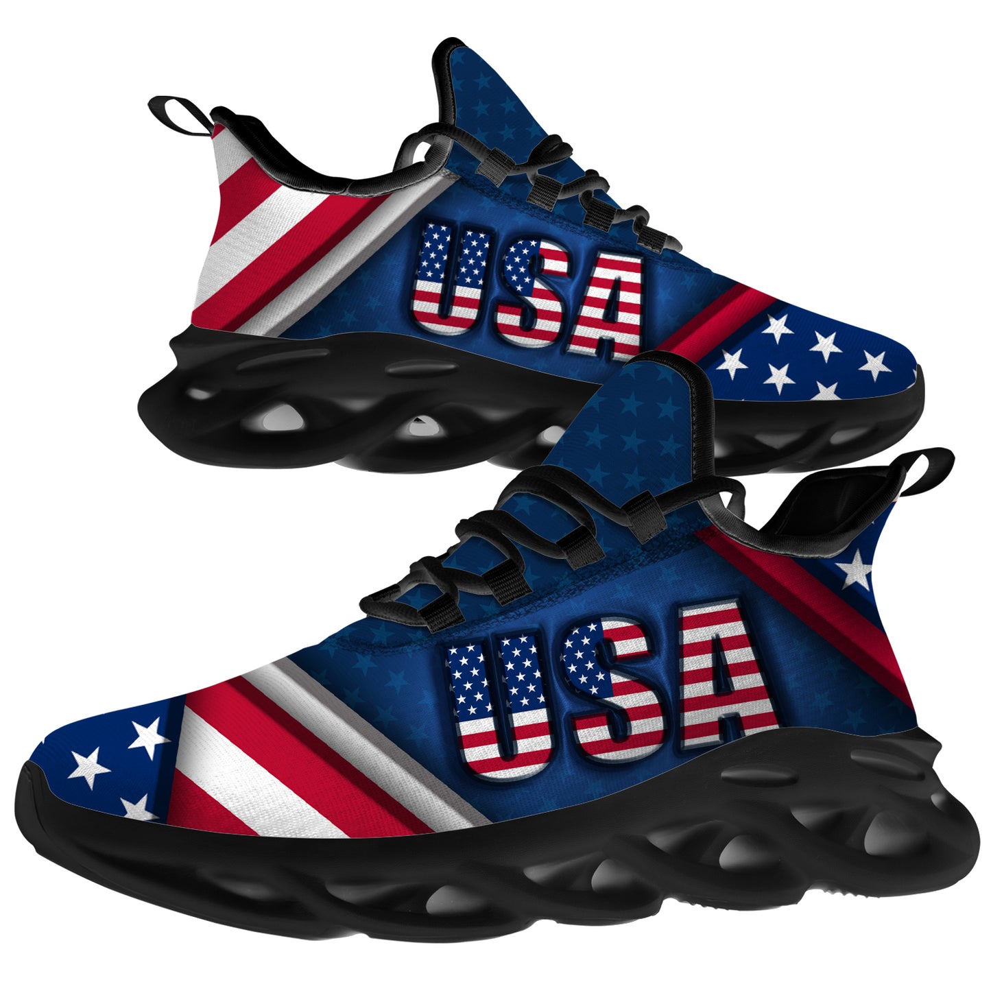 American Flag Shoes Mens Womens USA Flag Sneakers-8MS23021240