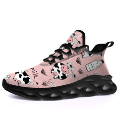 Cow Shoes,Personalized Sneakers,Gifts for Women Men