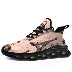 Eiffel Tower Shoes,Personalized Sneakers,Gifts for Women Men